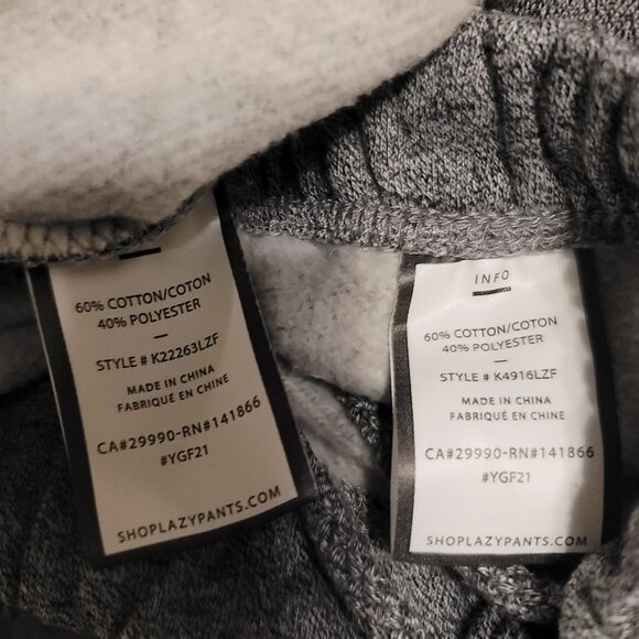 Lazypants Fleece Hoodie & Sweat Pants Set Sz 8 Gray Matching Outfit - Picture 10 of 10